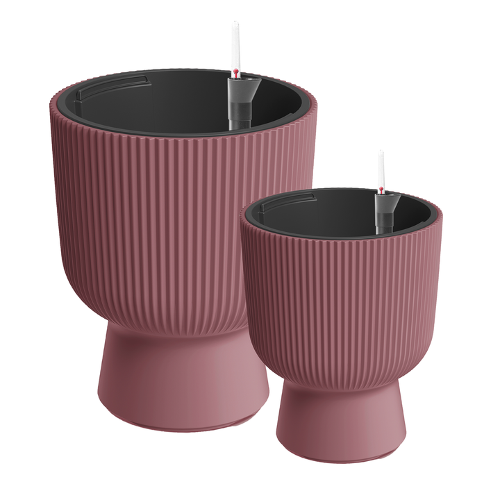 Design-Pflanzgefäße-Set ALVY (2er Set) mit Bewässerungseinsatz
