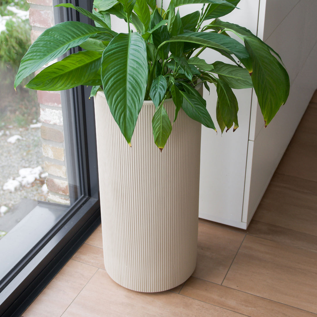 Premium-Pflanzgefäß CITY VASO Rillendesign ø 33cm