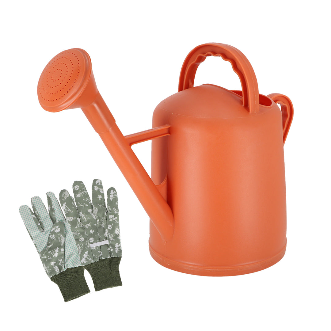 Gießkanne FLOWY 10L inkl. Gartenhandschuhe – robustes Garten-Set –