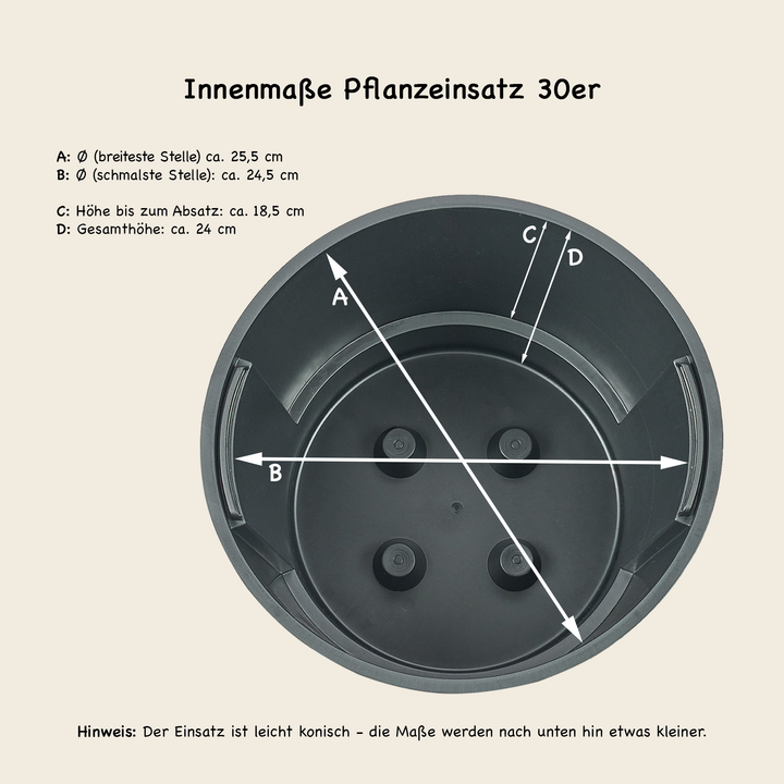 Design-Pflanzgefäß ALVY ø 30er