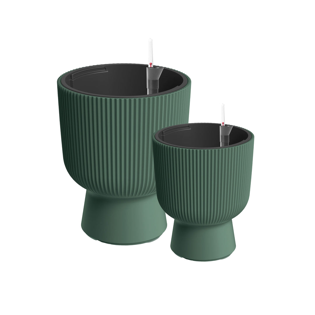 Design-Pflanzgefäße-Set ALVY (2er Set-Small) mit Bewässerungseinsatz