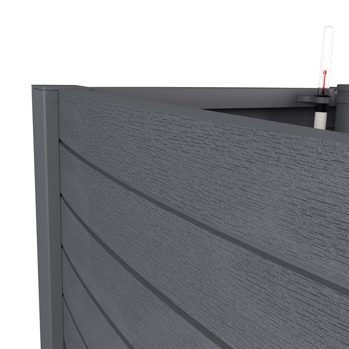 AQUARI Pflanzkasten 50 x 50 x 35 cm mit Bewässerungssystem – vormontiert, Dunkelgrau