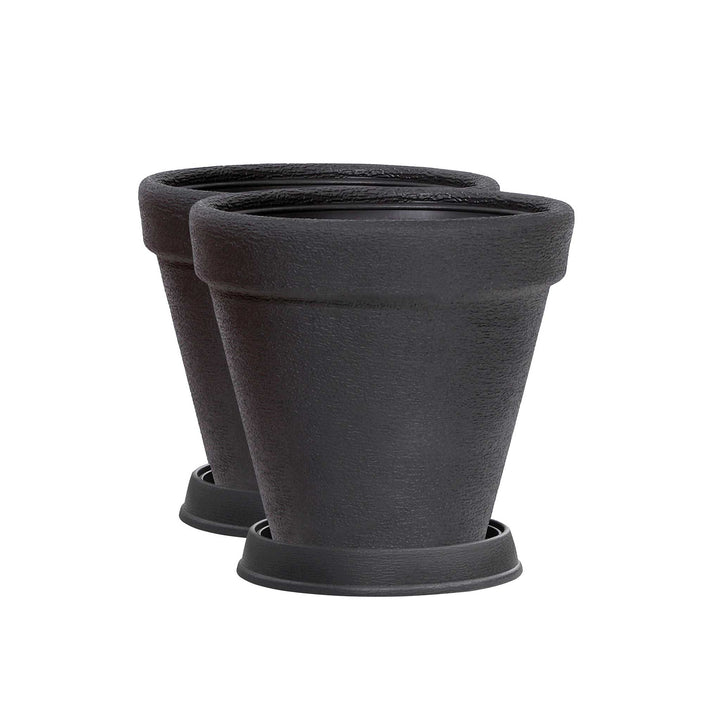 Pflanzgefäß KLASSIK ø 40cm mit Untersetzer - 2er Set