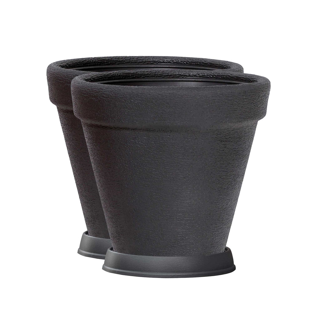 Pflanzgefäß KLASSIK ø 60cm mit Untersetzer - 2er Set