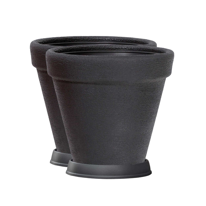 Pflanzgefäß KLASSIK ø 60cm mit Untersetzer - 2er Set