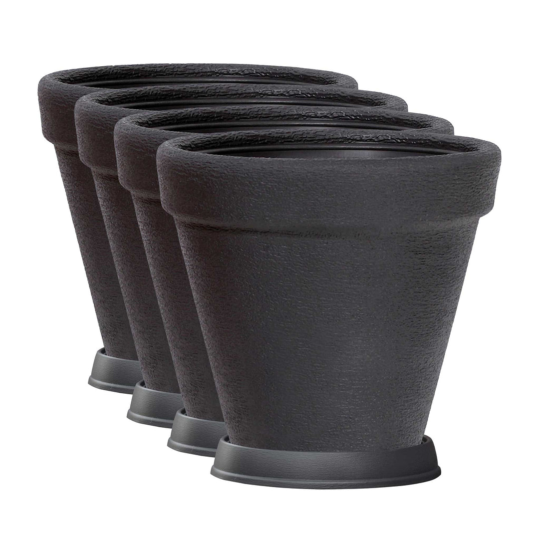 Pflanzgefäß KLASSIK ø 60cm mit Untersetzer - 4er Set