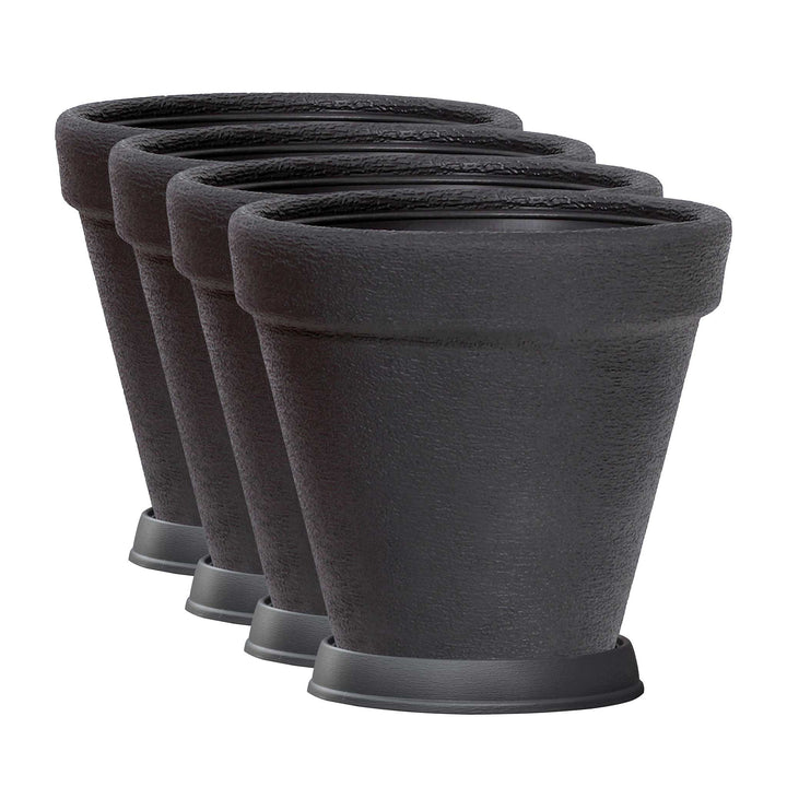 Pflanzgefäß KLASSIK ø 60cm mit Untersetzer - 4er Set