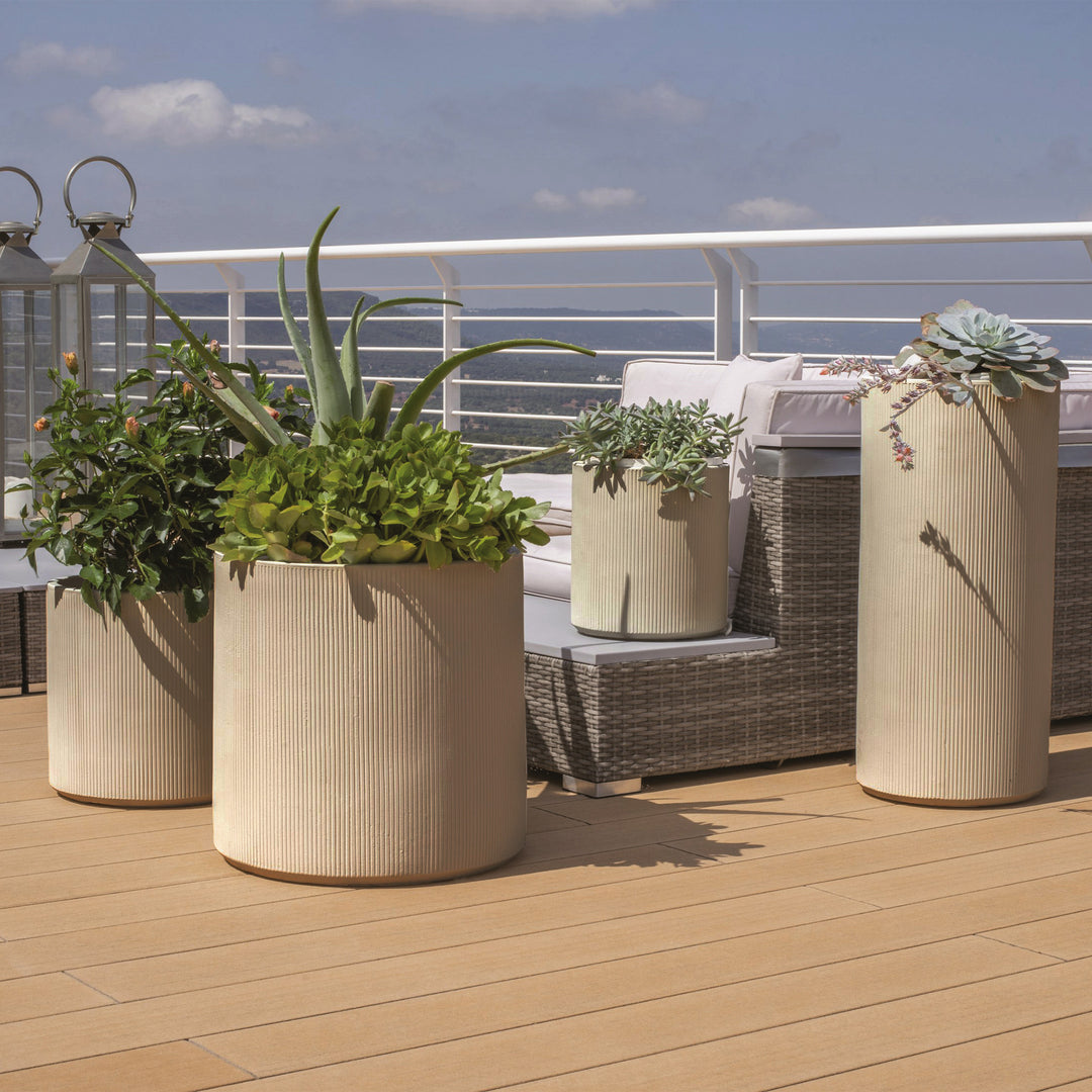Premium-Pflanzgefäß CITY Rillendesign ø 27cm