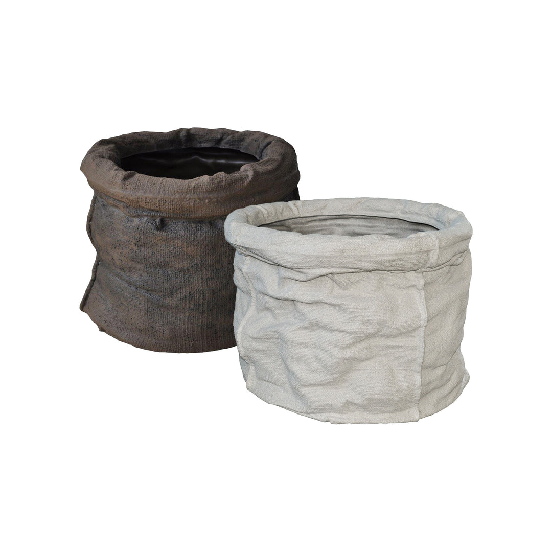 Premium-Pflanzgefäß SACCO Leinenoptik ø 30cm