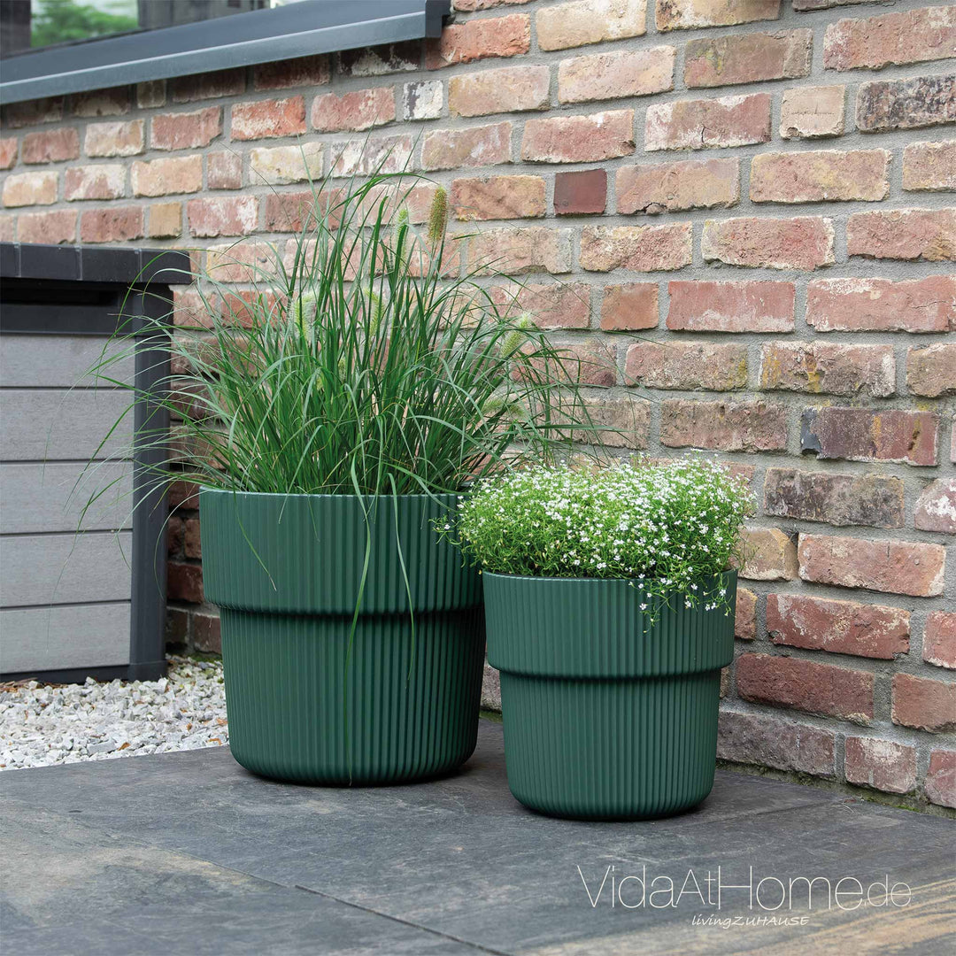 VYLU Pflanzgefäße 2er-Set ø 30 cm & 40 cm – Langlebig & robust –  VidaAtHome.de