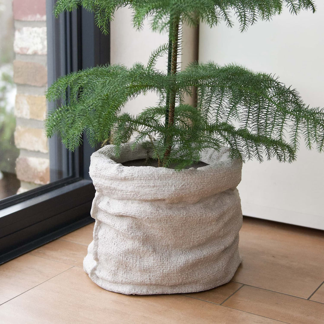 Premium-Pflanzgefäß SACCO Leinenoptik ø 30cm – VidaAtHome.de