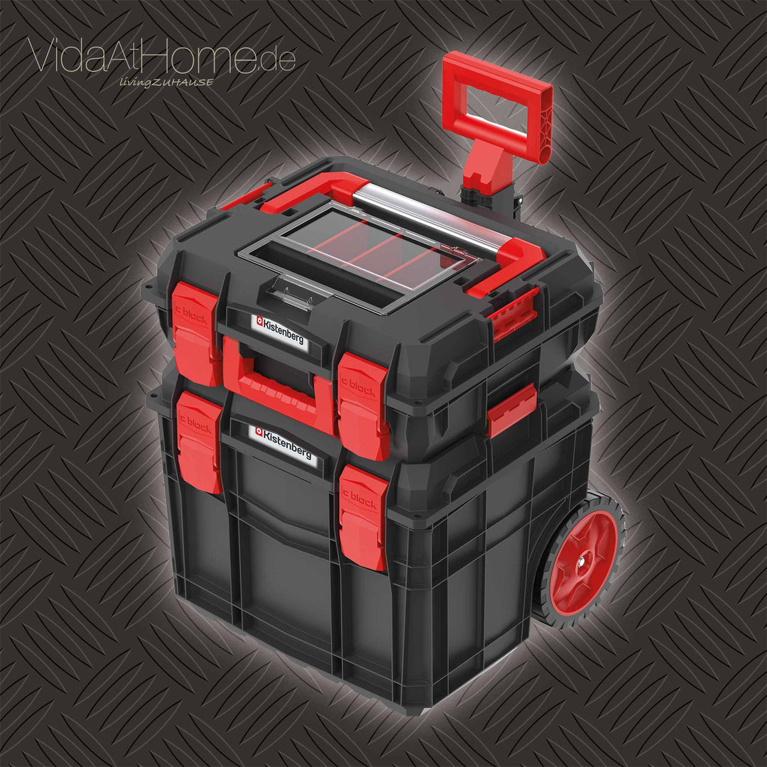 original KISTENBERG® Profi Werkzeug-Trolley-Set C Block Alu Log XXL