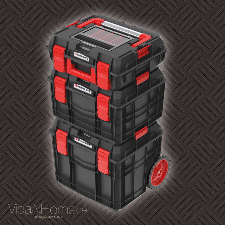 original KISTENBERG® Profi Werkzeug-Trolley-Set C Block Alu Log XXL