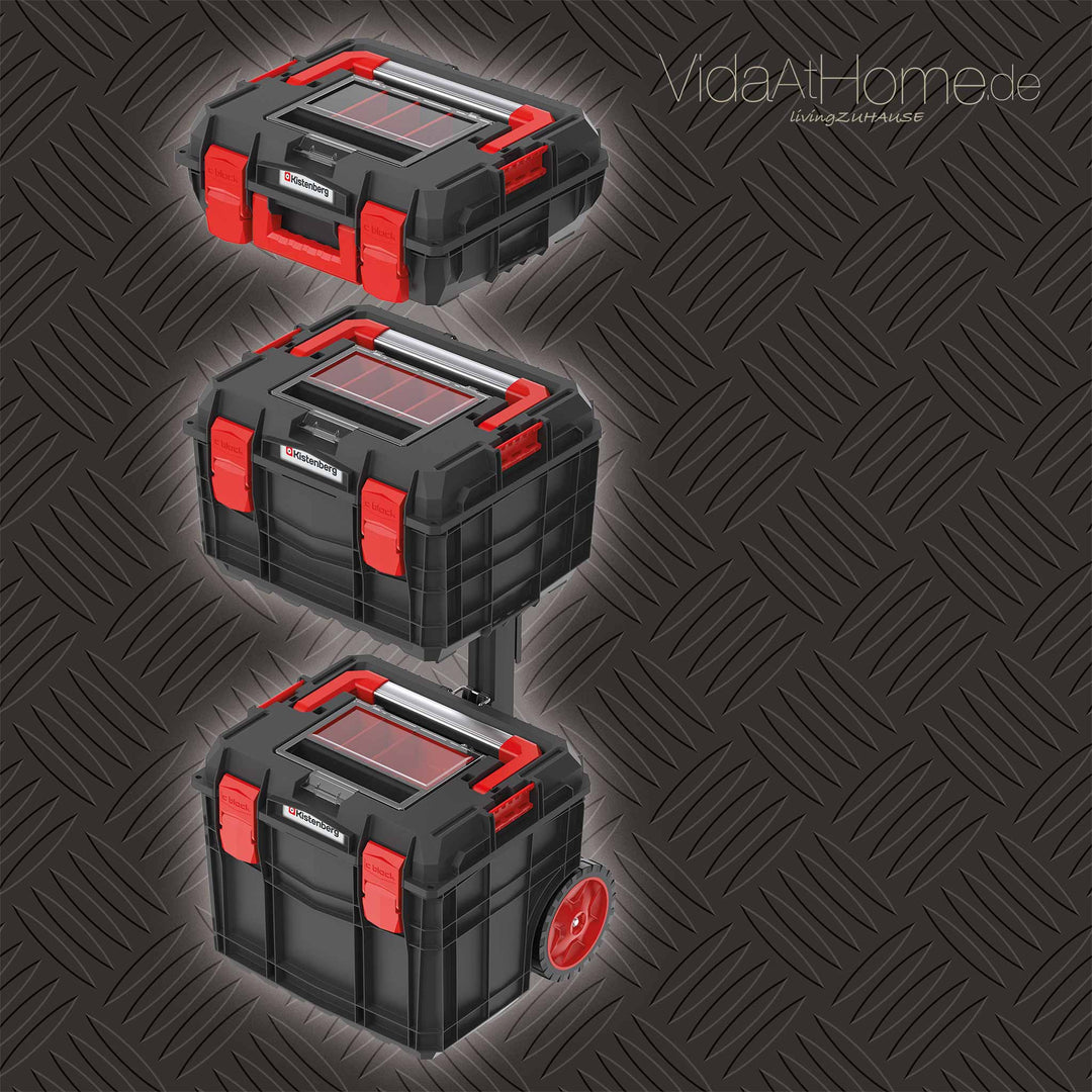 original KISTENBERG® Profi Werkzeug-Trolley-Set C Block Alu Log XXL